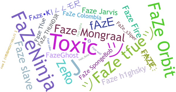 Nicknames for Faze