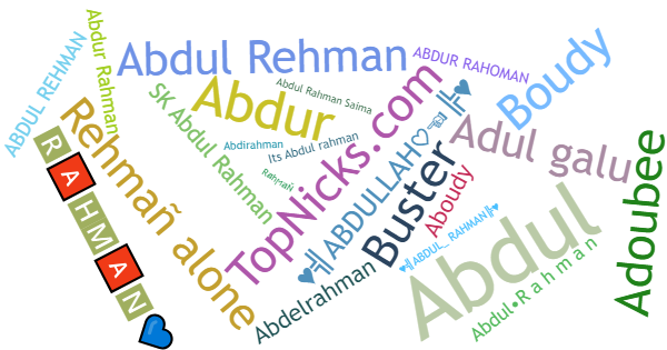 Nicknames for Abdulrahman