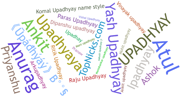 Nicknames for Upadhyay