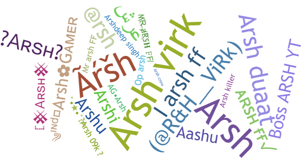 Nicknames for Arsh