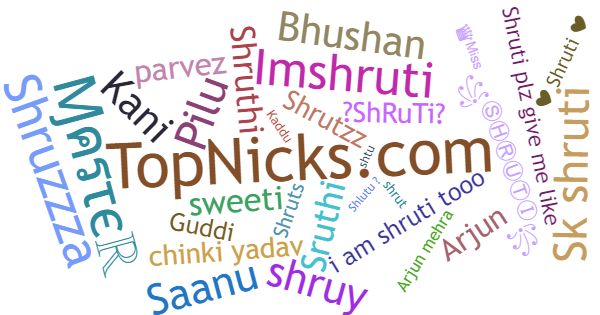 Nicknames for Shruti