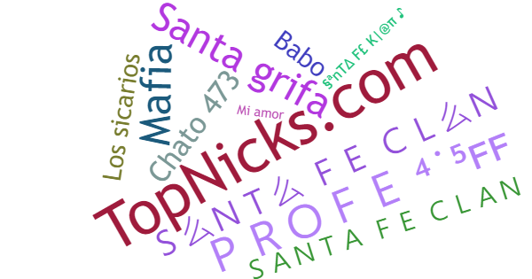 Nicknames for Santafeklan