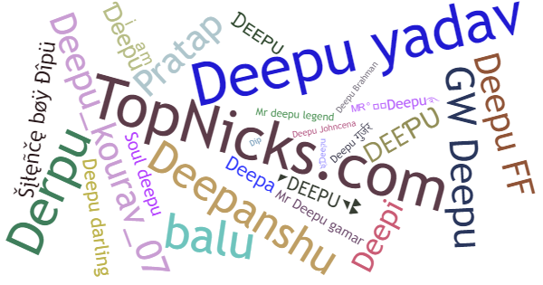 Nicknames for Deepu