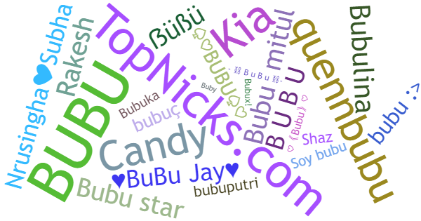 Nicknames for Bubu