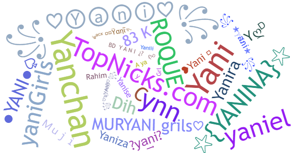 Nicknames for Yani