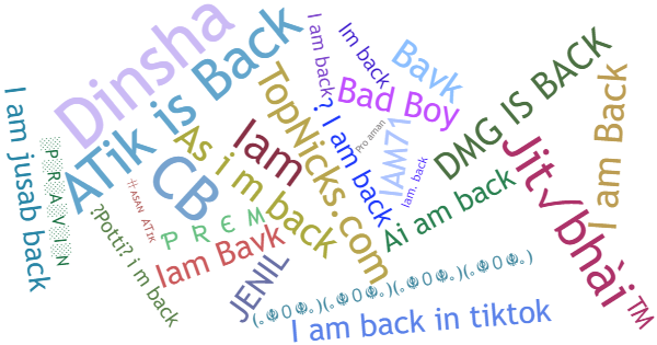 Nicknames for IamBack